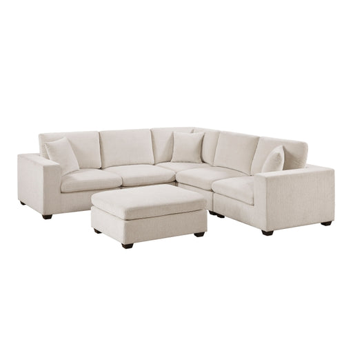 8310NBE*62AC2C1ACROT (6)6-Piece Modular Sectional with Ottoman - 8310NBE*62AC2C1ACROT