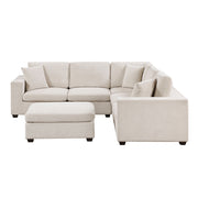 8310NBE*62AC2C1ACROT (6)6-Piece Modular Sectional with Ottoman - 8310NBE*62AC2C1ACROT