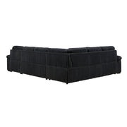 8317BLK*33LRC (3)3-Piece Sectional with Pull-out Bed, Right Side Chaise and Hidden Storage - 8317BLK*33LRC