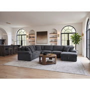 8317DGY*33LRC (3)3-Piece Sectional with Pull-out Bed, Right Side Chaise and Hidden Storage - 8317DGY*33LRC