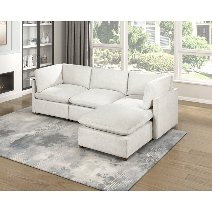 8338BE*42CRACOT (4)4-Piece Modular Sectional with Ottoman - 8338BE*42CRACOT