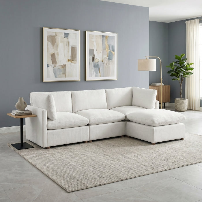8338BE*42CRACOT (4)4-Piece Modular Sectional with Ottoman - 8338BE*42CRACOT