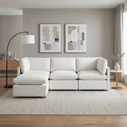 8338BE*42CRACOT (4)4-Piece Modular Sectional with Ottoman - 8338BE*42CRACOT