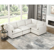 8338BE*43CRAC (4)4-Piece Modular Sectional - 8338BE*43CRAC