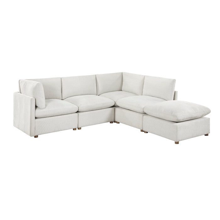 8338BE*52AC2CROT (5)5-Piece Modular Sectional with Ottoman - 8338BE*52AC2CROT