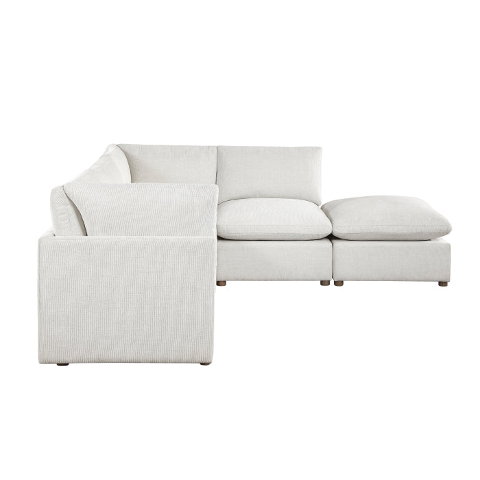 8338BE*52AC2CROT (5)5-Piece Modular Sectional with Ottoman - 8338BE*52AC2CROT
