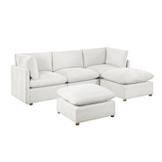 8338BE*52CRAC2OT (5)5-Piece Modular Sectional with Two Ottomans - 8338BE*52CRAC2OT