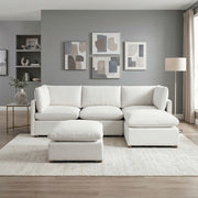8338BE*52CRAC2OT (5)5-Piece Modular Sectional with Two Ottomans - 8338BE*52CRAC2OT