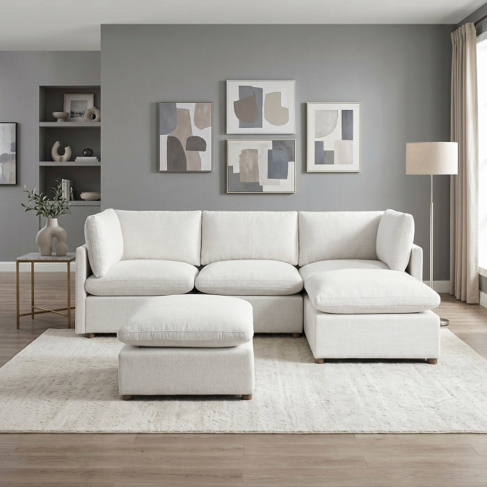 8338BE*52CRAC2OT (5)5-Piece Modular Sectional with Two Ottomans - 8338BE*52CRAC2OT