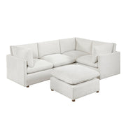 8338BE*53CRACOT (5)5-Piece Modular Sectional with Ottoman - 8338BE*53CRACOT