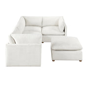 8338BE*53CRACOT (5)5-Piece Modular Sectional with Ottoman - 8338BE*53CRACOT