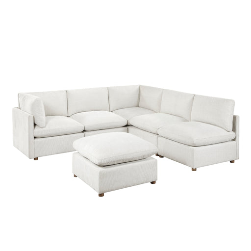8338BE*62CR3ACOT (6)6-Piece Modular Sectional with Ottoman - 8338BE*62CR3ACOT
