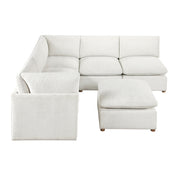 8338BE*62CR3ACOT (6)6-Piece Modular Sectional with Ottoman - 8338BE*62CR3ACOT