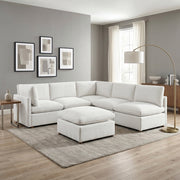 8338BE*62CR3ACOT (6)6-Piece Modular Sectional with Ottoman - 8338BE*62CR3ACOT