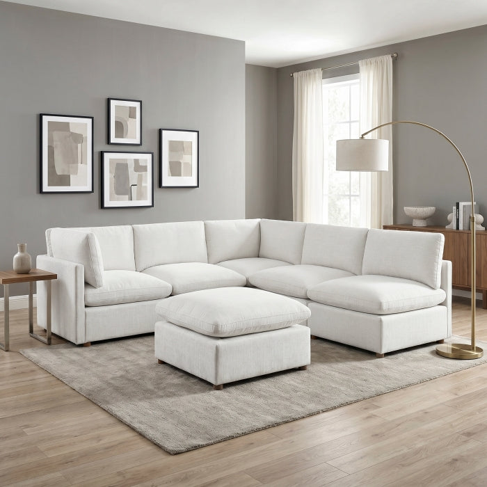 8338BE*62CR3ACOT (6)6-Piece Modular Sectional with Ottoman - 8338BE*62CR3ACOT