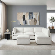 8338BE*62CR3ACOT (6)6-Piece Modular Sectional with Ottoman - 8338BE*62CR3ACOT