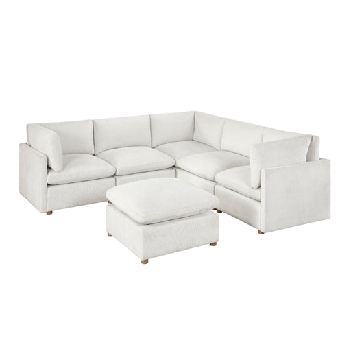 8338BE*63CR2ACOT (6)6-Piece Modular Sectional with Ottoman - 8338BE*63CR2ACOT
