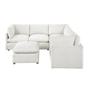 8338BE*63CR2ACOT (6)6-Piece Modular Sectional with Ottoman - 8338BE*63CR2ACOT
