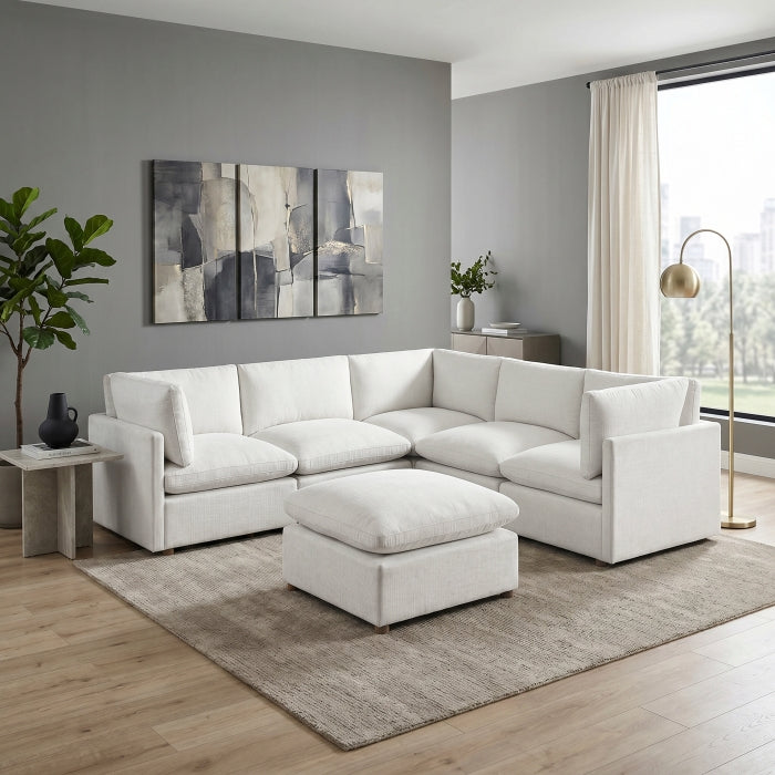 8338BE*63CR2ACOT (6)6-Piece Modular Sectional with Ottoman - 8338BE*63CR2ACOT