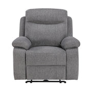 8340GRY-1PWHB Power Reclining Chair with Power Headrest, Power Lumbar Support, Bluetooth Speakers and Charging Ports - 8340GRY-1PWHB