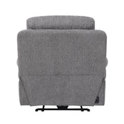 8340GRY-1PWHB Power Reclining Chair with Power Headrest, Power Lumbar Support, Bluetooth Speakers and Charging Ports - 8340GRY-1PWHB