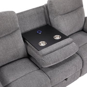 8340GRY*2PWHB 2pc Set: Sofa, Love (Power) - 8340GRY*2PWHB