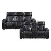 8344BLK*2PWHM 2pc Set: Sofa, Love (Power) - 8344BLK*2PWHM