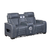 8344BUE*2PWHM 2pc Set: Sofa, Love (Power) - 8344BUE*2PWHM