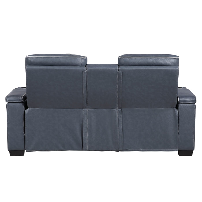 8344BUE*2PWHM 2pc Set: Sofa, Love (Power) - 8344BUE*2PWHM