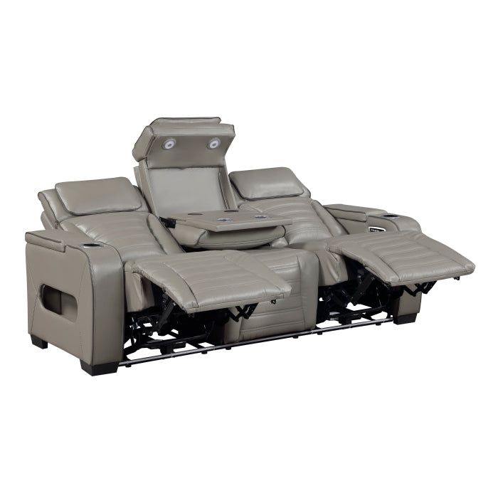 8344GRY*2PWHM 2pc Set: Sofa, Love (Power) - 8344GRY*2PWHM
