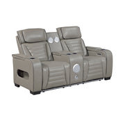8344GRY*2PWHM 2pc Set: Sofa, Love (Power) - 8344GRY*2PWHM