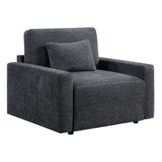 8345DGY-1 Convertible Sleeper Chair with Charging Ports - 8345DGY-1