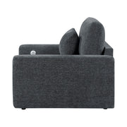 8345DGY-1 Convertible Sleeper Chair with Charging Ports - 8345DGY-1