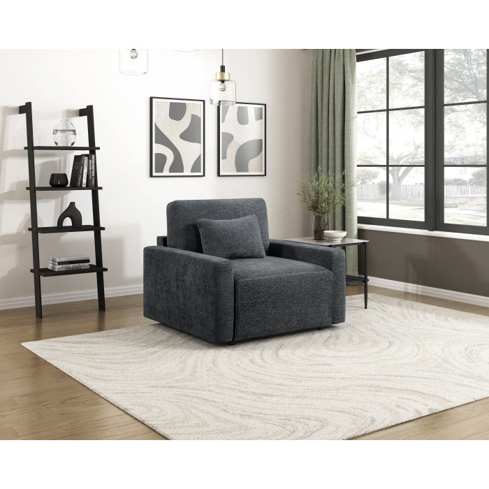 8345DGY-1 Convertible Sleeper Chair with Charging Ports - 8345DGY-1