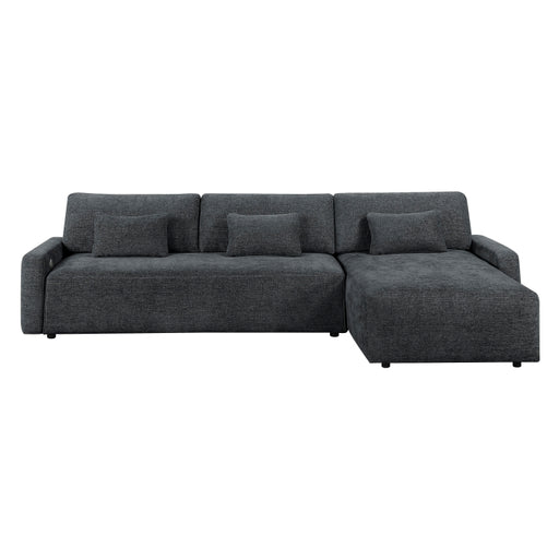 8345DGY*23LRC 2-Piece Sectional with Convertible Queen Sleeper and Right Side Chaise - 8345DGY*23LRC