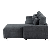 8345DGY*23LRC 2-Piece Sectional with Convertible Queen Sleeper and Right Side Chaise - 8345DGY*23LRC