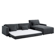 8345DGY*23LRC 2-Piece Sectional with Convertible Queen Sleeper and Right Side Chaise - 8345DGY*23LRC