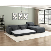 8345DGY*23LRC 2-Piece Sectional with Convertible Queen Sleeper and Right Side Chaise - 8345DGY*23LRC