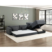 8345DGY*23LRC 2-Piece Sectional with Convertible Queen Sleeper and Right Side Chaise - 8345DGY*23LRC