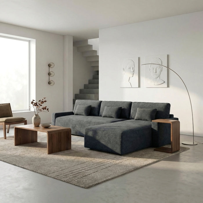 8345DGY*23LRC 2-Piece Sectional with Convertible Queen Sleeper and Right Side Chaise - 8345DGY*23LRC
