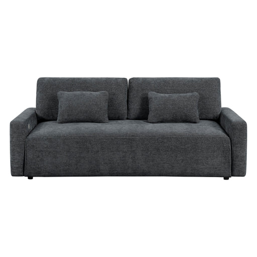 8345DGY-3 Convertible Queen Sleeper Sofa with Charging Ports - 8345DGY-3