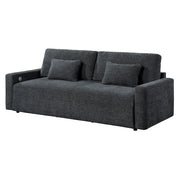 8345DGY-3 Convertible Queen Sleeper Sofa with Charging Ports - 8345DGY-3