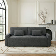 8345DGY-3 Convertible Queen Sleeper Sofa with Charging Ports - 8345DGY-3