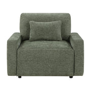 8345GRN-1 Convertible Sleeper Chair with Charging Ports - 8345GRN-1