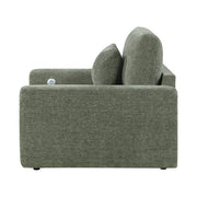 8345GRN-1 Convertible Sleeper Chair with Charging Ports - 8345GRN-1