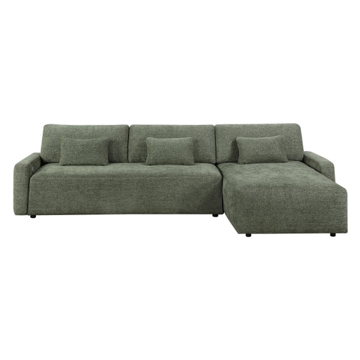 8345GRN*23LRC 2-Piece Sectional with Convertible Queen Sleeper and Right Side Chaise - 8345GRN*23LRC
