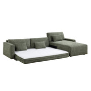 8345GRN*23LRC 2-Piece Sectional with Convertible Queen Sleeper and Right Side Chaise - 8345GRN*23LRC