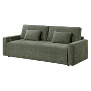 8345GRN-3 Convertible Queen Sleeper Sofa with Charging Ports - 8345GRN-3