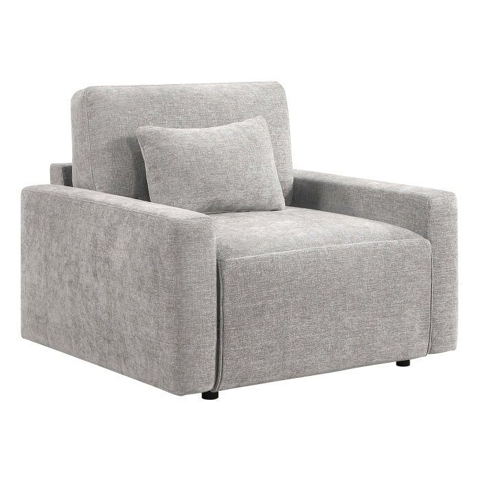 8345GRY-1 Convertible Sleeper Chair with Charging Ports - 8345GRY-1