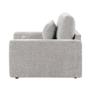 8345GRY-1 Convertible Sleeper Chair with Charging Ports - 8345GRY-1